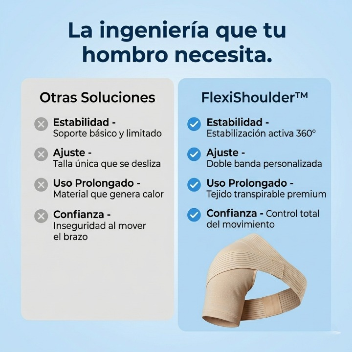 FlexiShoulder™ Manga de Compresión para Hombro  Alivio Instantáneo.