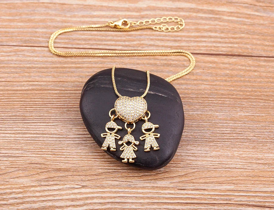 Collar Amor de Madre – Bañado en Oro de 18K